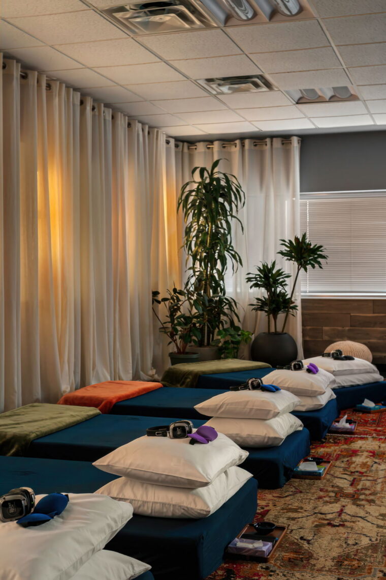 Rocky Mountain Mind and Body Group Ketamine Therapy room comfort mats and layout